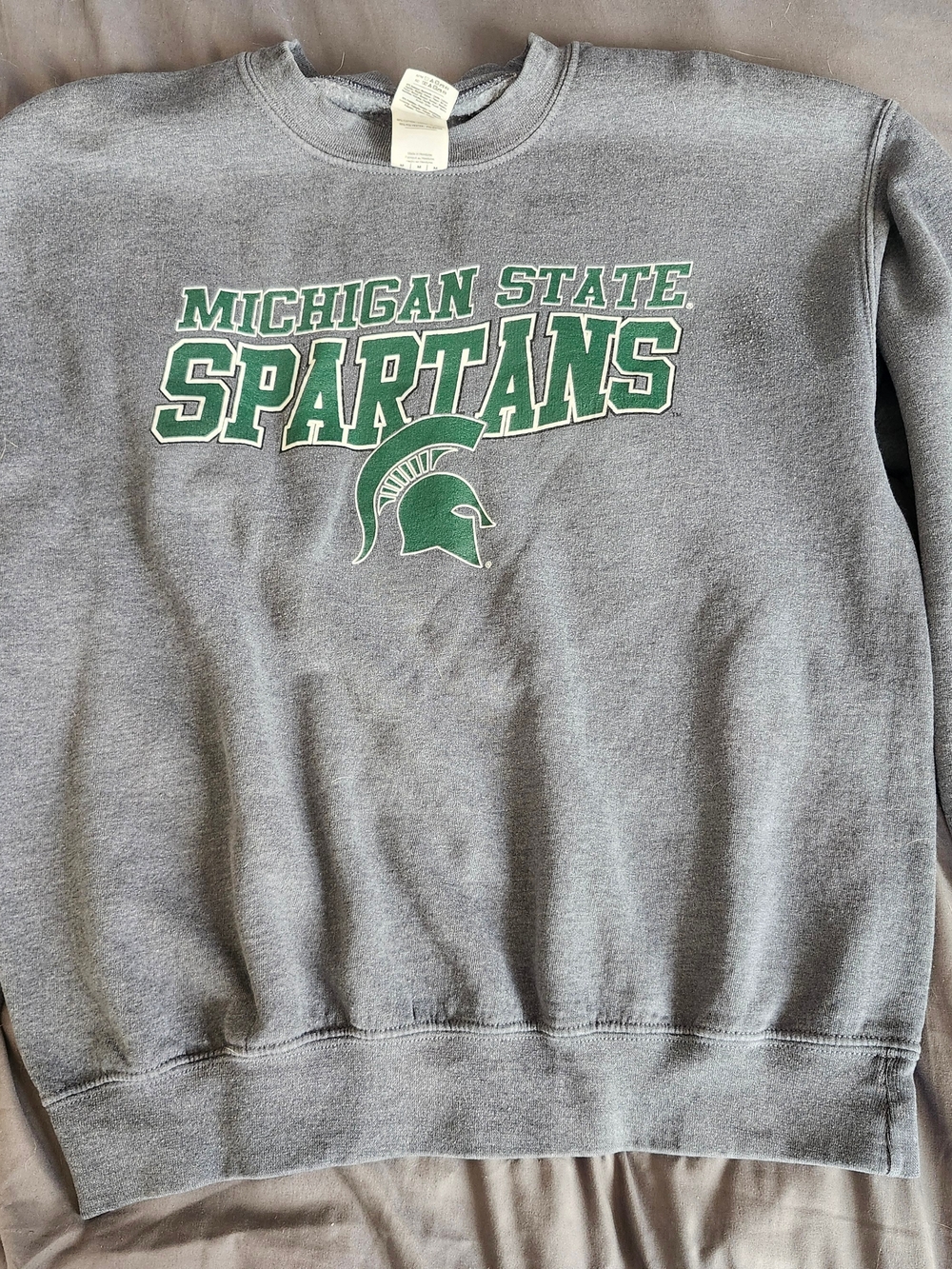 Unisex sz M Michigan State Spartans Grey Crew Sweatshirt